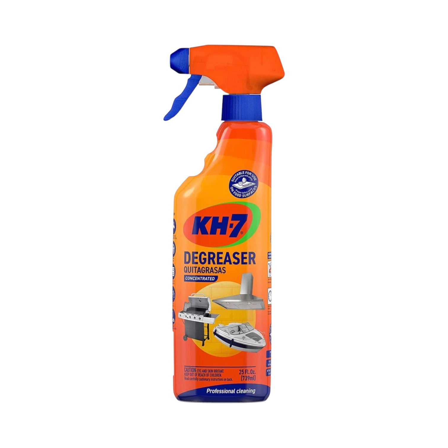 KH-7 Heavy Duty Degreaser for Grills, Food Surfaces, 25 oz.