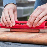 SLOTDOG® Hot Dog Slicing Tool.