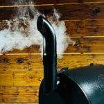 Black Pellet Grill Smoke Stack Trucker Fits Traeger, Pit Boss, Camp Chef, Recteq.