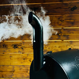 Black Pellet Grill Smoke Stack Trucker Fits Traeger, Pit Boss, Camp Chef, Recteq.