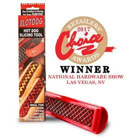 SLOTDOG® Hot Dog Slicing Tool.