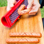 SLOTDOG® Hot Dog Slicing Tool.