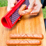 SLOTDOG® Hot Dog Slicing Tool.