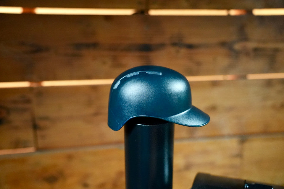 Baseball Batting Helmet BBQ Chimney Cap - Black.
