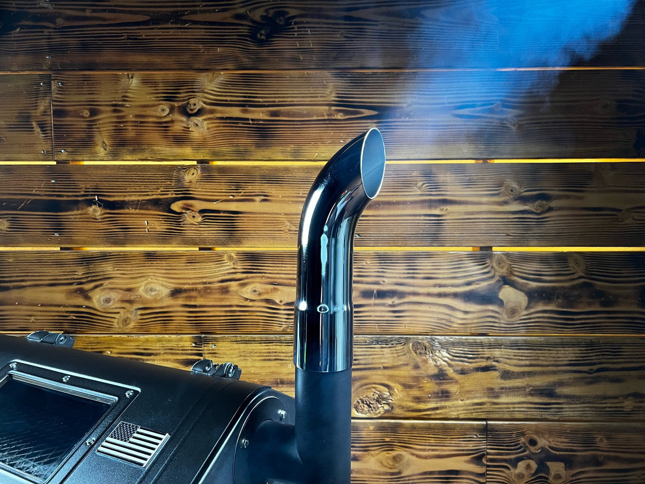 Chrome Pellet Grill Smoke Stack Trucker Series Fits GMG / Yoder Smokers.