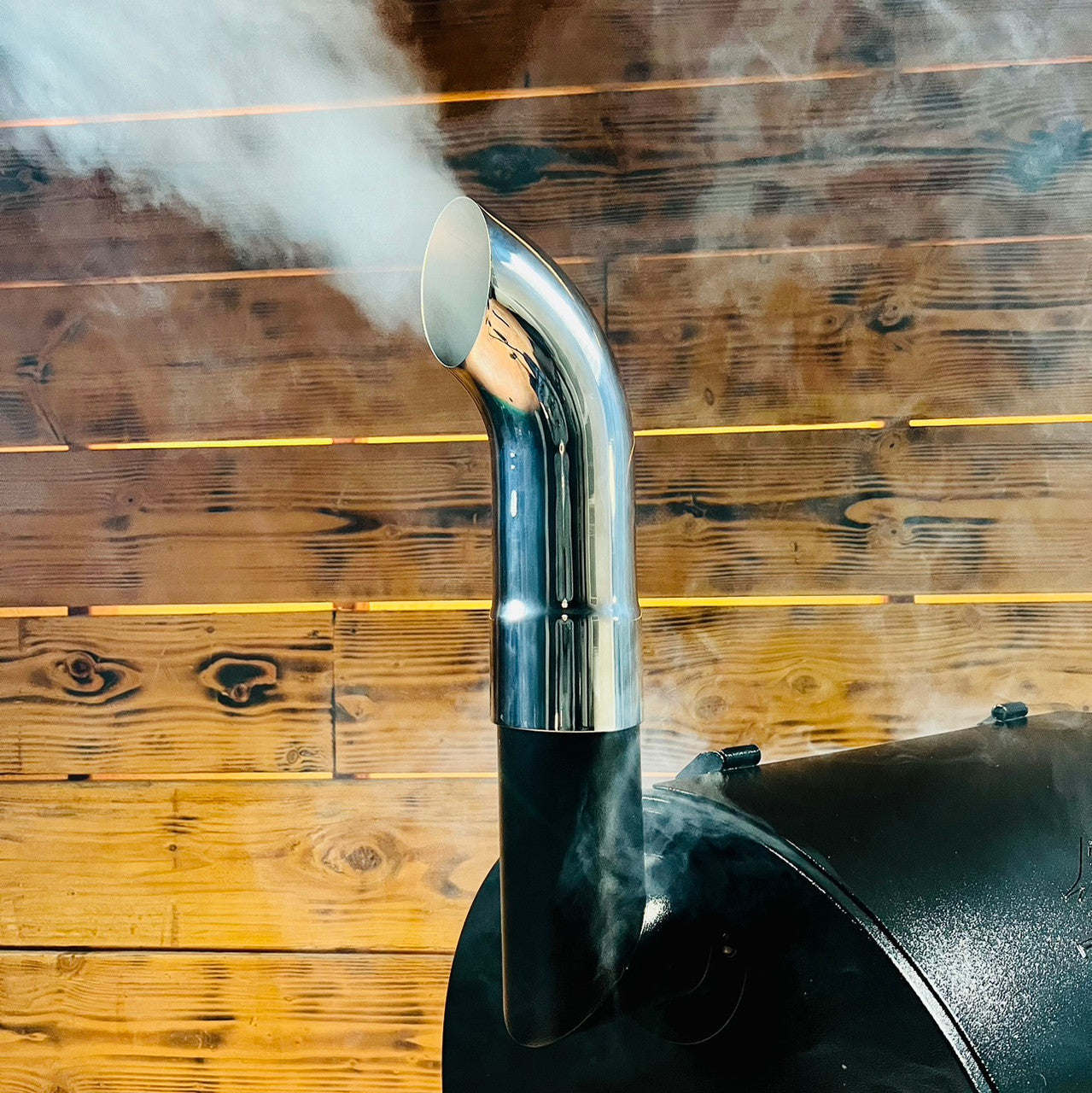 Chrome Pellet Grill Smoke Stack Trucker Fits Traeger, Pit Boss, Camp Chef, Recteq.