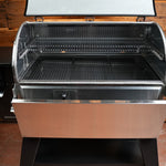 Tactical Stainless Folding Front Shelf for Camp Chef Woodwind 36 / Pro 36 / CL 36.