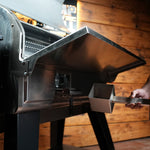 Tactical Stainless Folding Front Shelf for Camp Chef Woodwind 36 / Pro 36 / CL 36.