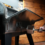 Tactical Stainless Folding Front Shelf for Camp Chef Woodwind 36 / Pro 36 / CL 36.