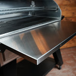 Tactical Stainless Folding Front Shelf for Camp Chef Woodwind 36 / Pro 36 / CL 36.