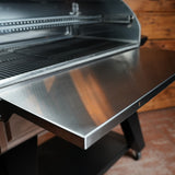 Tactical Stainless Folding Front Shelf for Camp Chef Woodwind 36 / Pro 36 / CL 36.