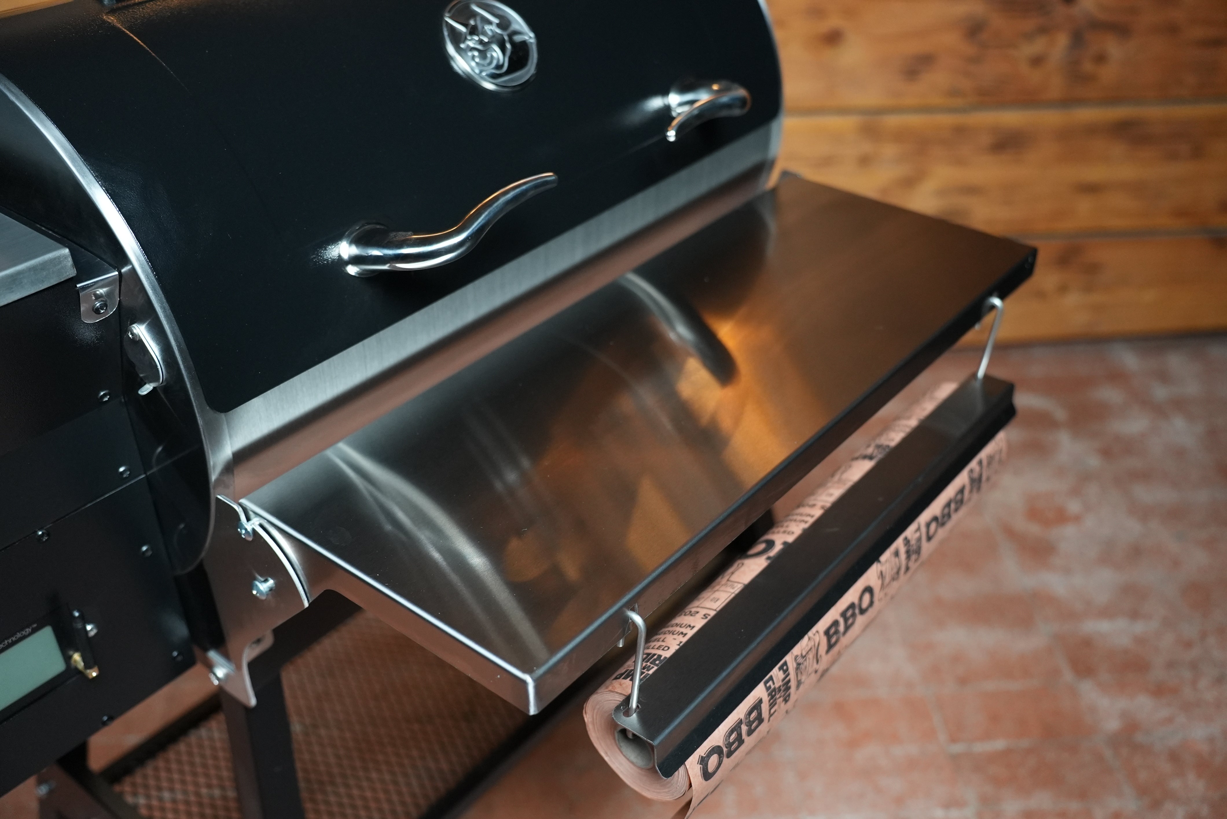 Tactical Stainless Folding Front Shelf for RecTeq Patio Legend 410.