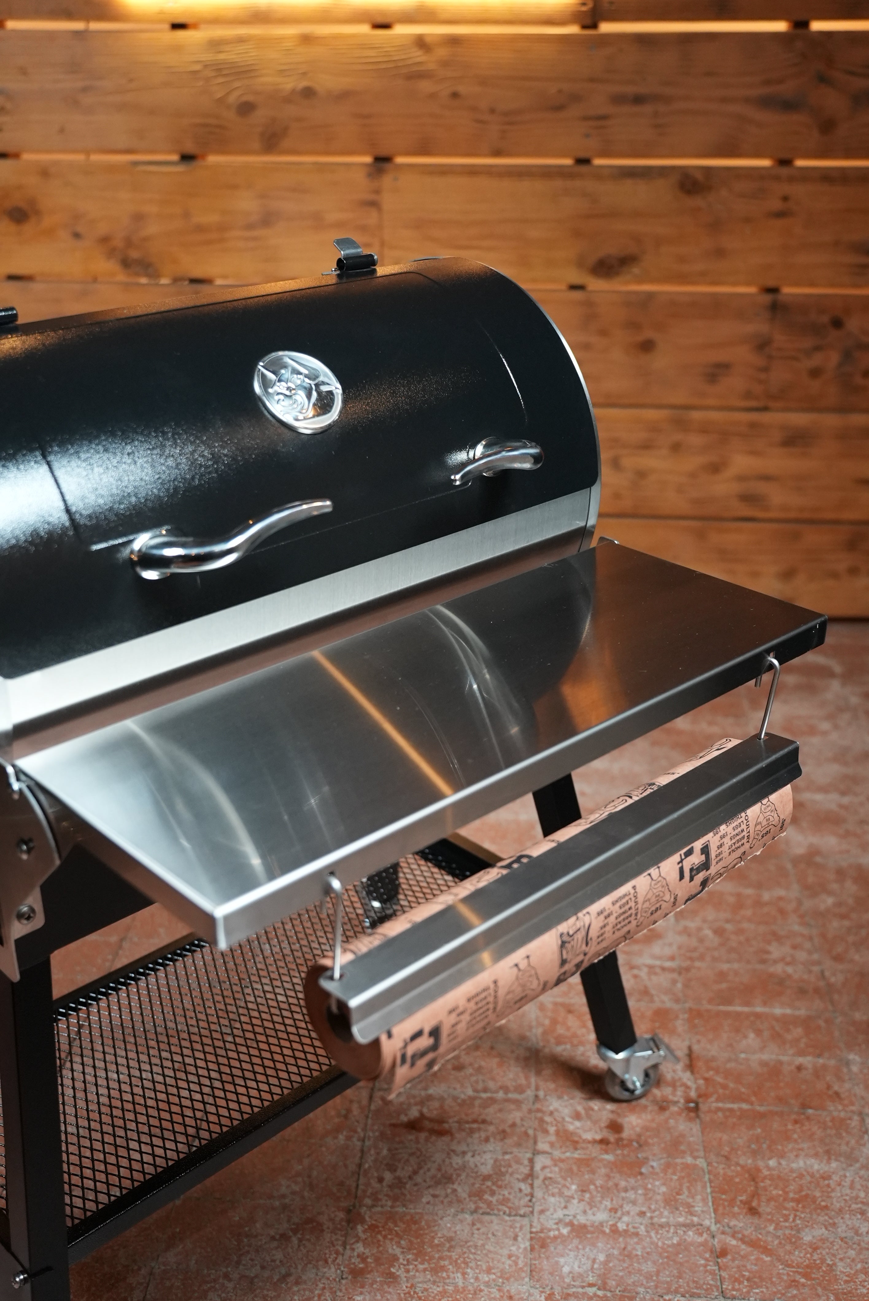 Tactical Stainless Folding Front Shelf for RecTeq Patio Legend 410.