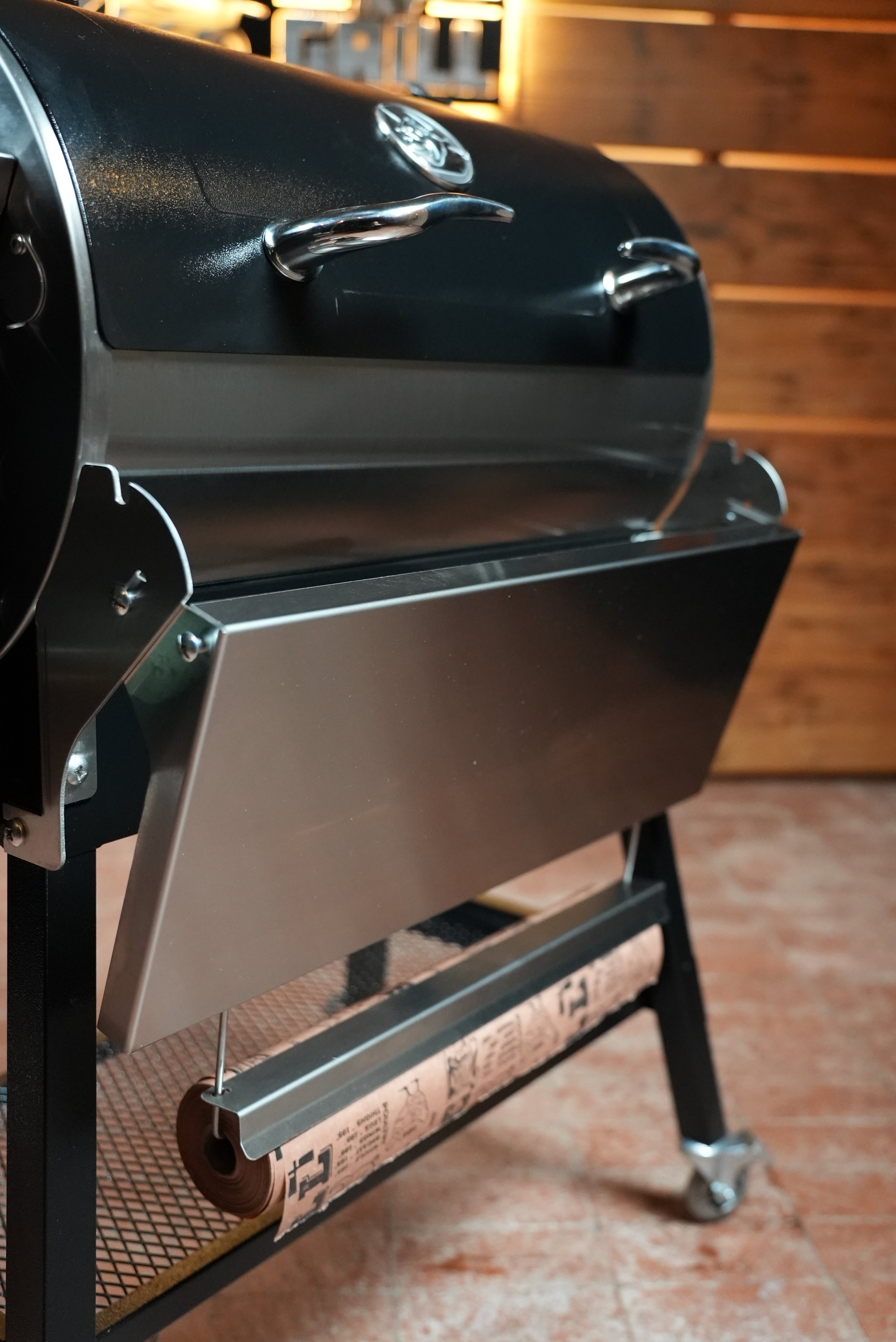 Tactical Stainless Folding Front Shelf for RecTeq Patio Legend 410.