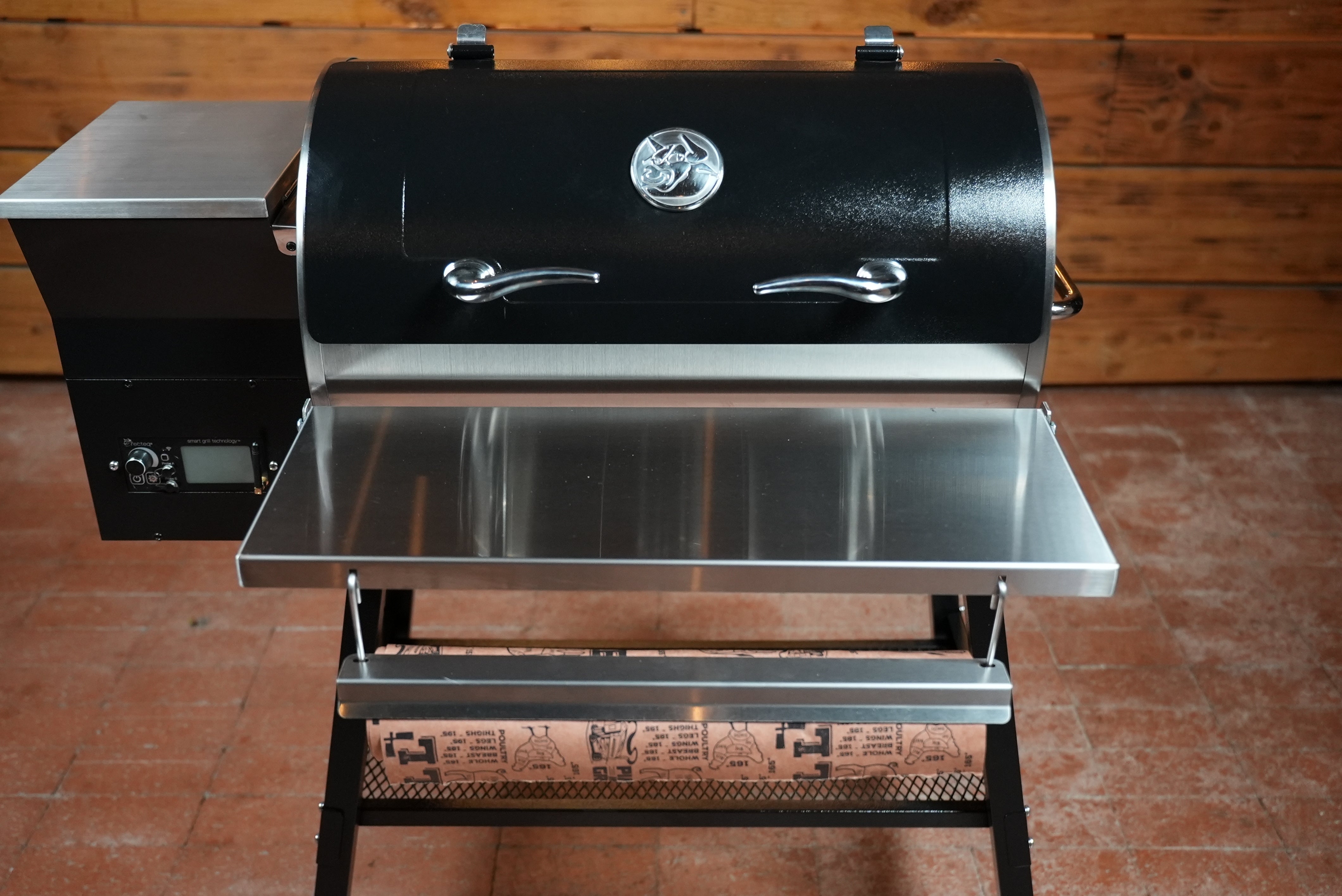 Tactical Stainless Folding Front Shelf for RecTeq Patio Legend 410.