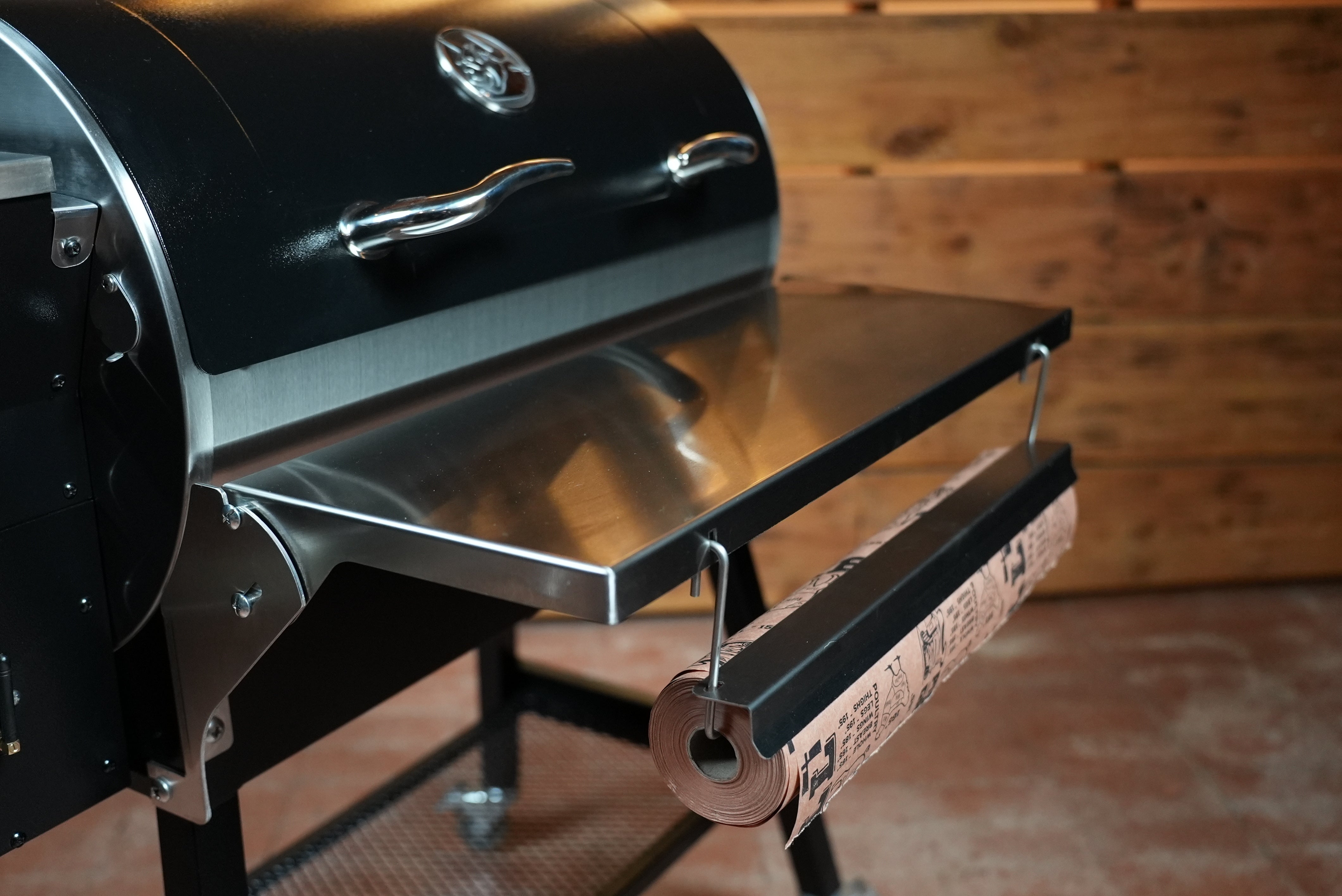 Tactical Stainless Folding Front Shelf for RecTeq Patio Legend 410.