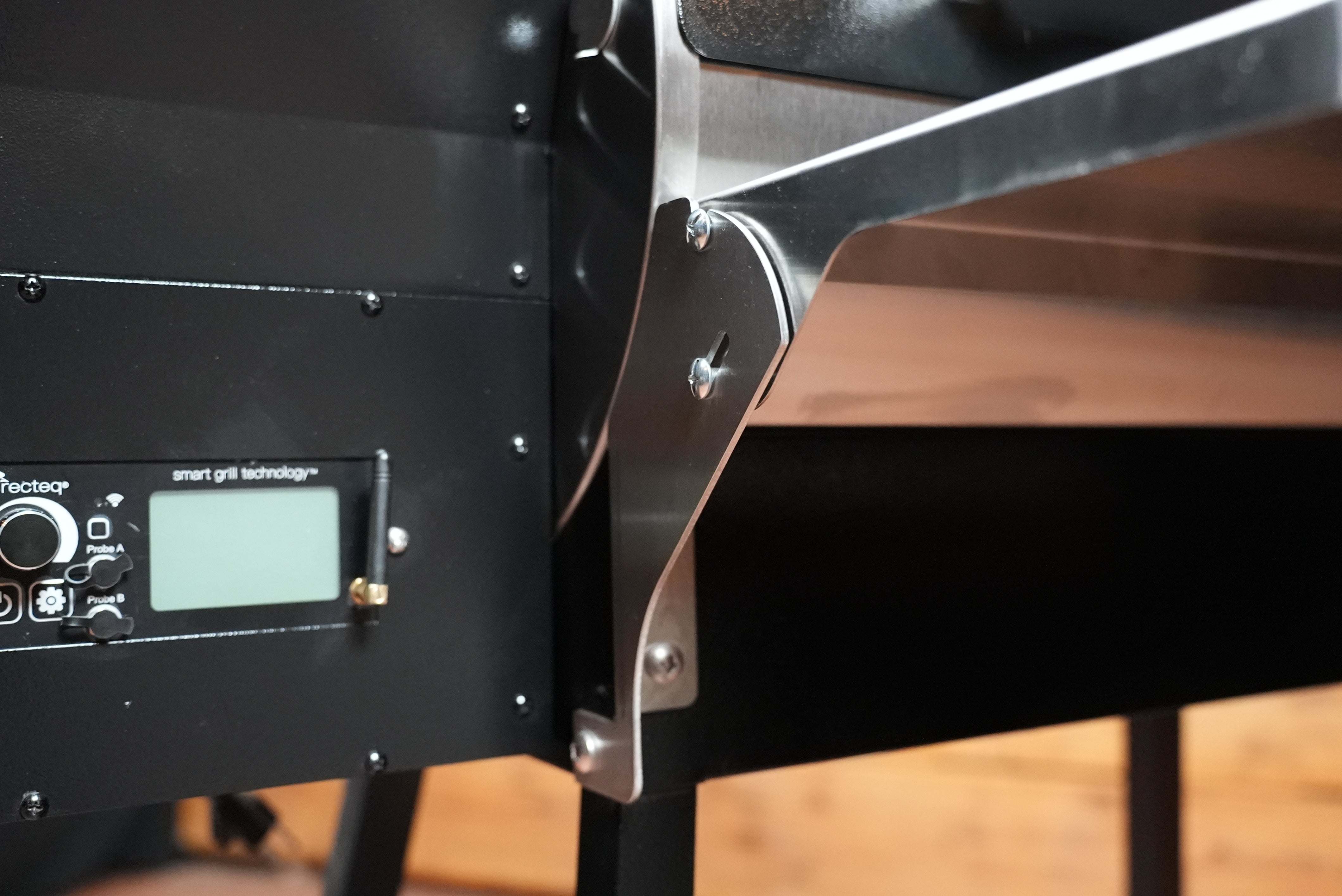 Tactical Stainless Folding Front Shelf for RecTeq Patio Legend 410.