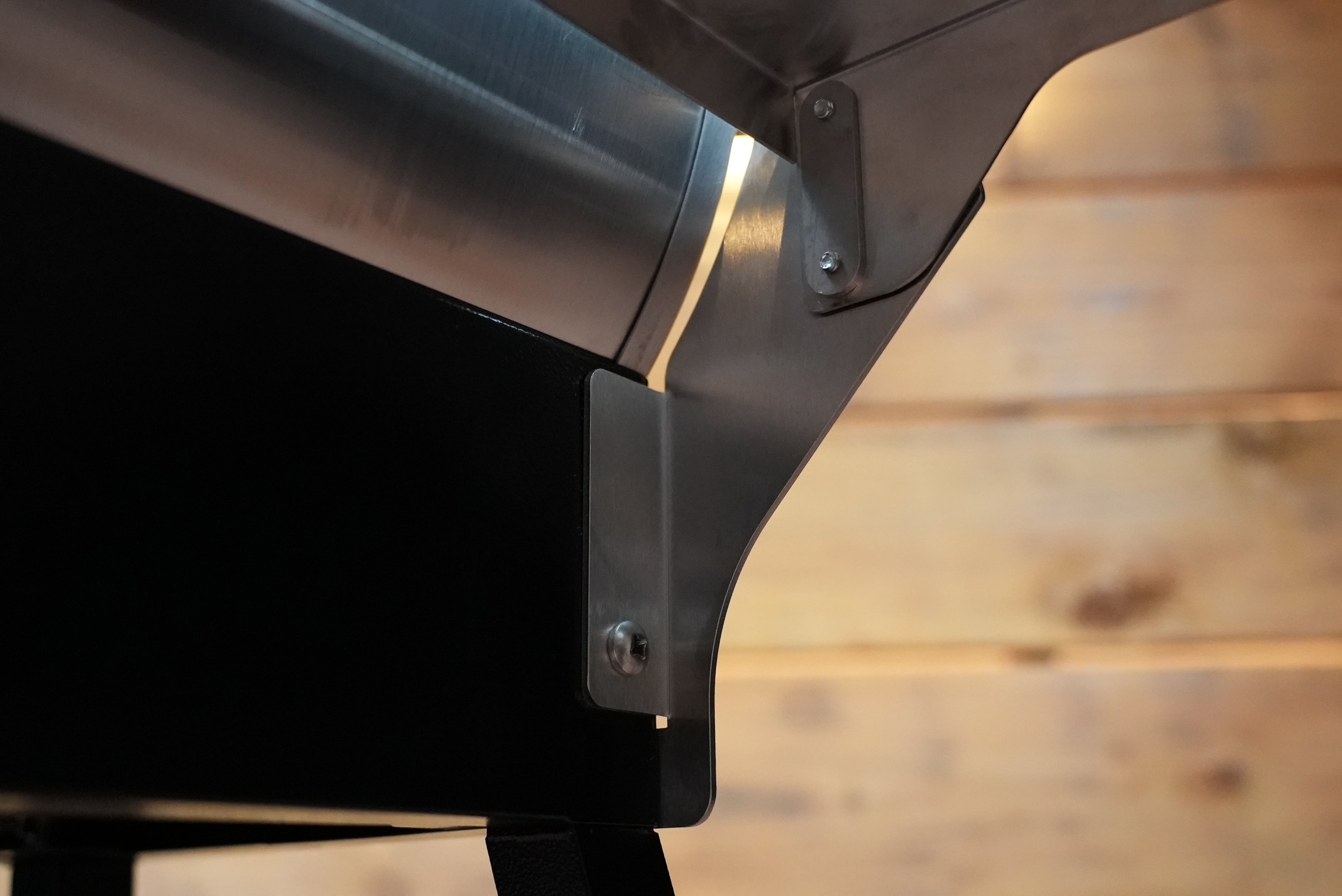 Tactical Stainless Folding Front Shelf for RecTeq Patio Legend 410.