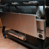 Tactical Stainless Folding Front Shelf for Recteq Backyard Beast 1000 & 1200, Flagship XL 1400, DualFire 1200.