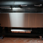 Tactical Stainless Folding Front Shelf for Recteq Backyard Beast 1000 & 1200, Flagship XL 1400, DualFire 1200.