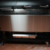 Tactical Stainless Folding Front Shelf for Recteq Backyard Beast 1000 & 1200, Flagship XL 1400, DualFire 1200.