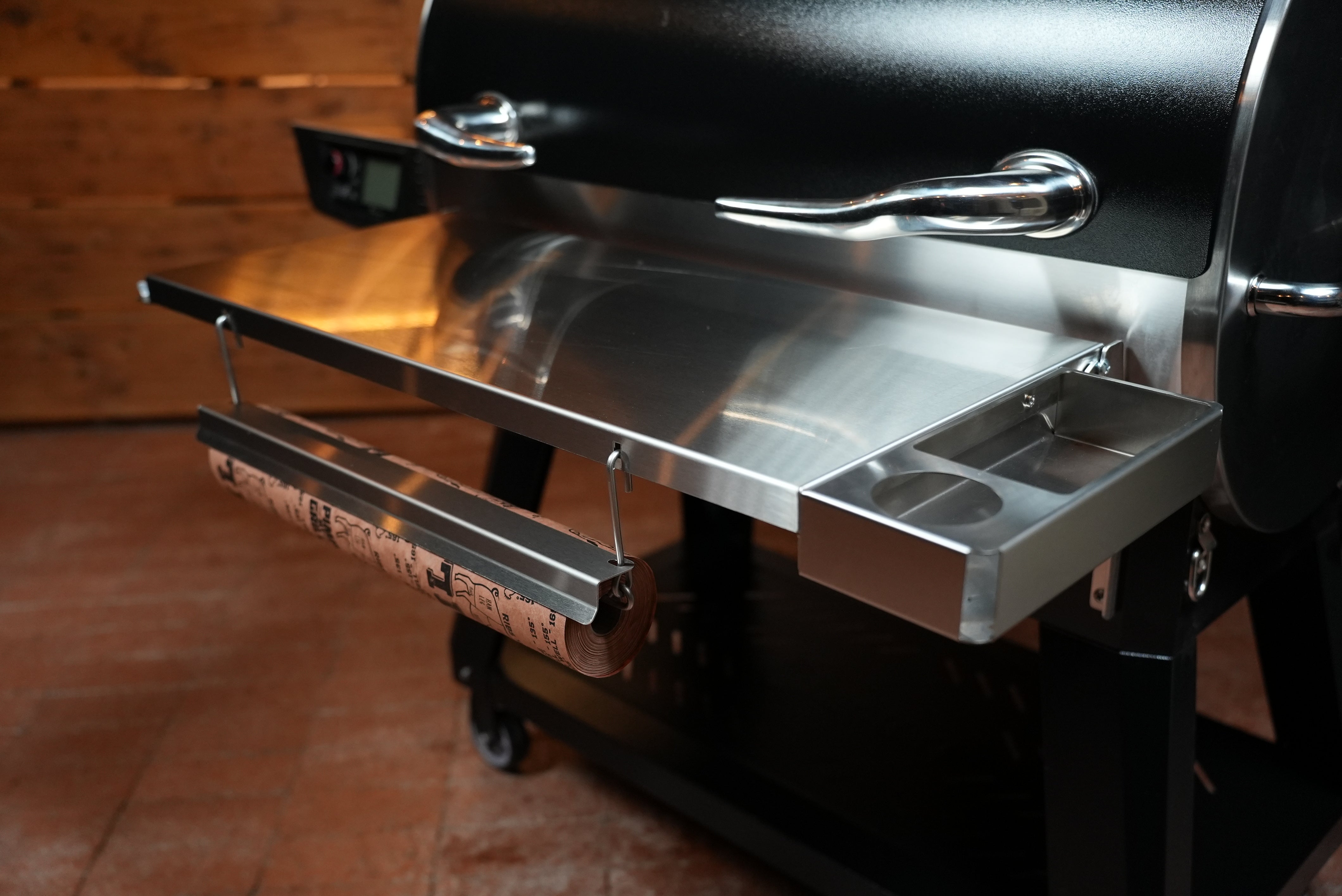 Tactical Stainless Folding Front Shelf for RecTeq Flagship 1100.