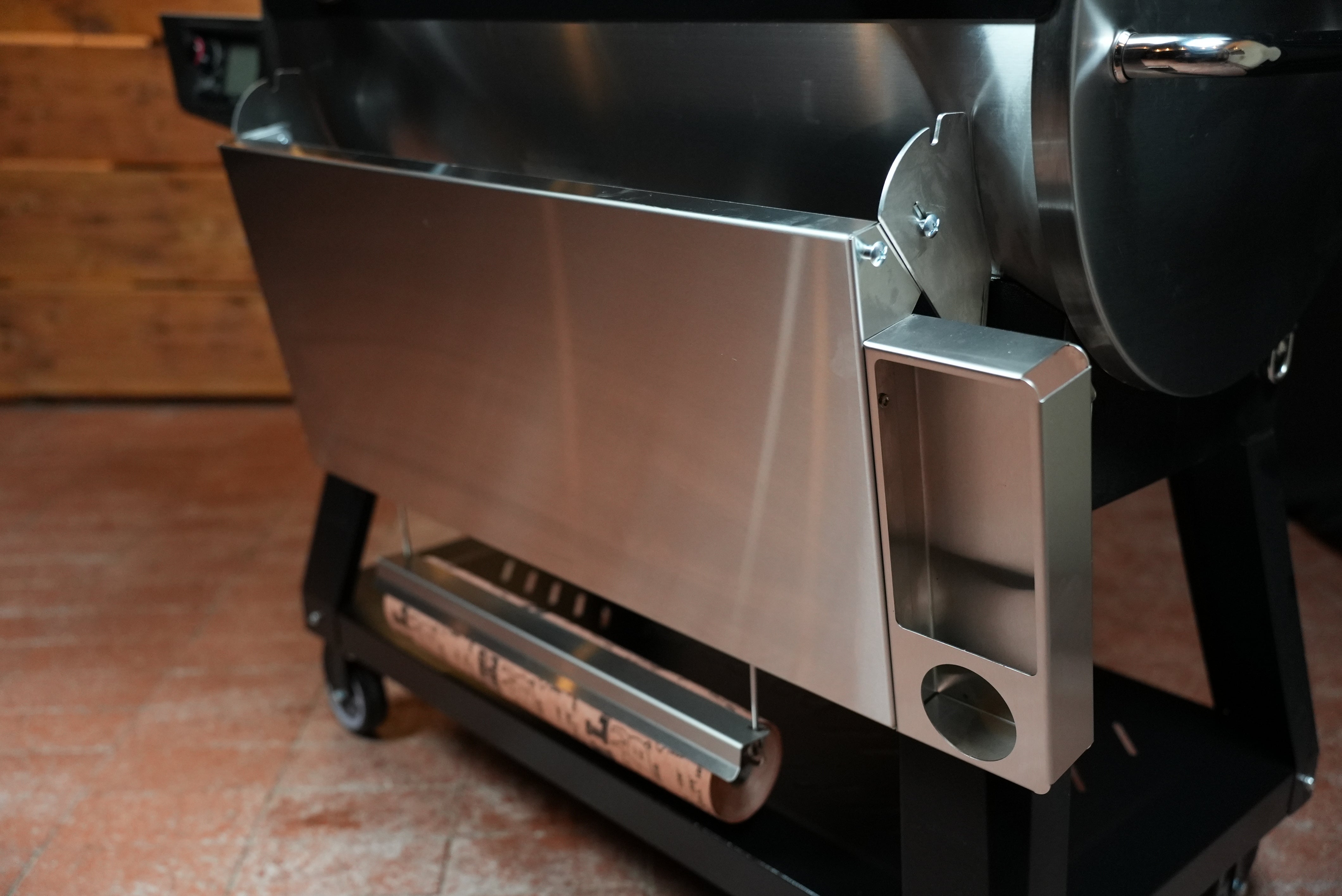 Tactical Stainless Folding Front Shelf for RecTeq Flagship 1100.