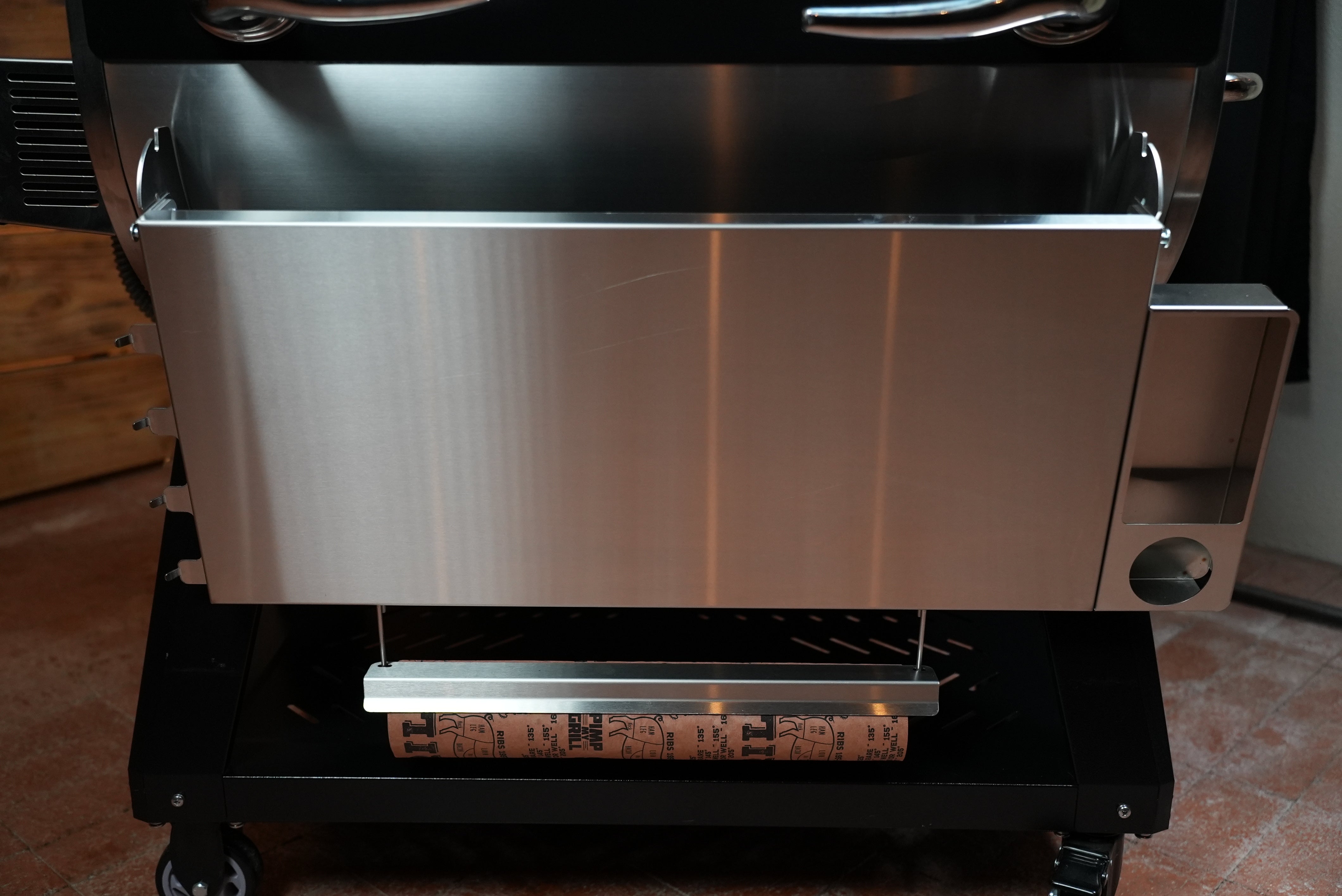 Tactical Stainless Folding Front Shelf for RecTeq Flagship 1100.