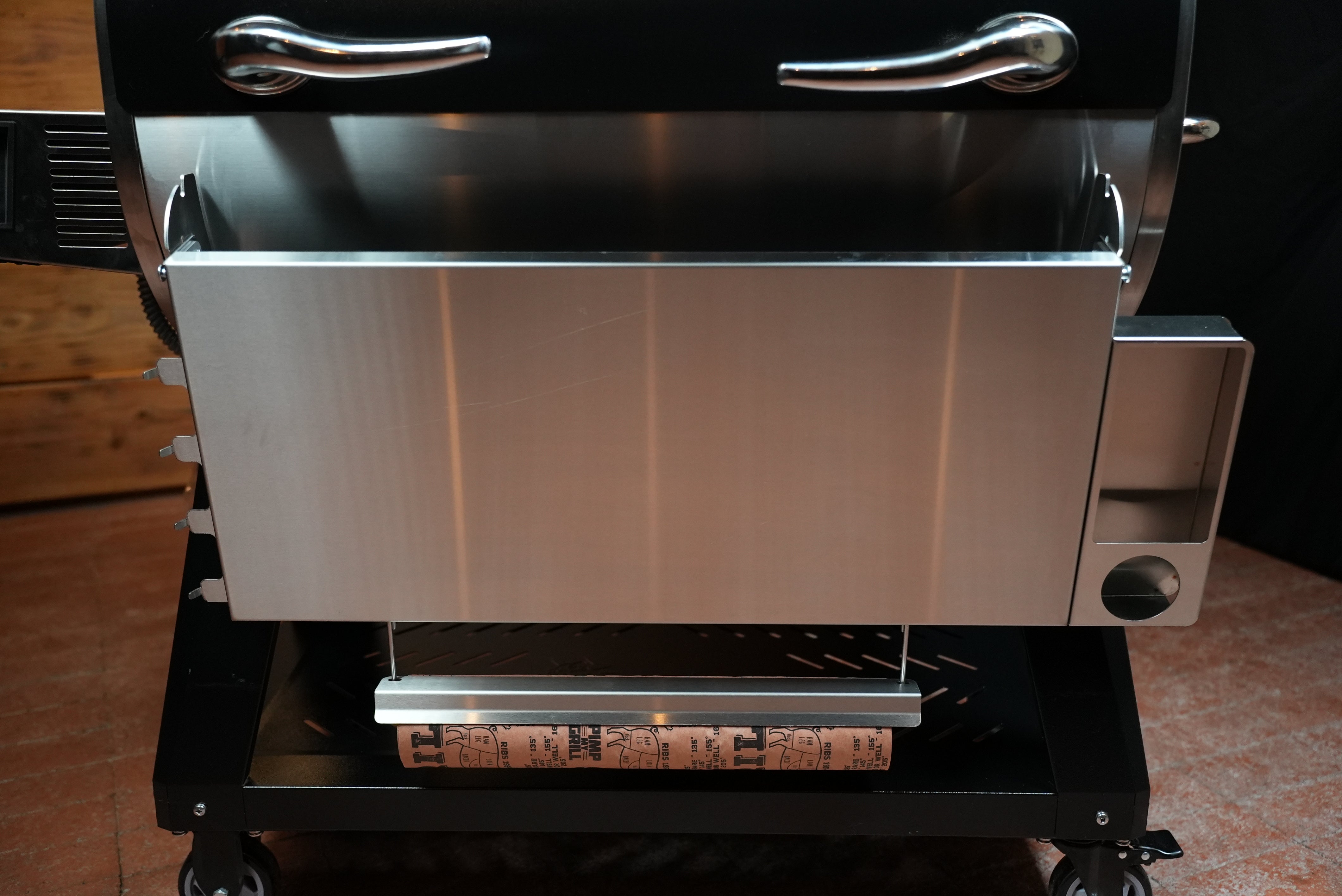 Tactical Stainless Folding Front Shelf for RecTeq Flagship 1100.