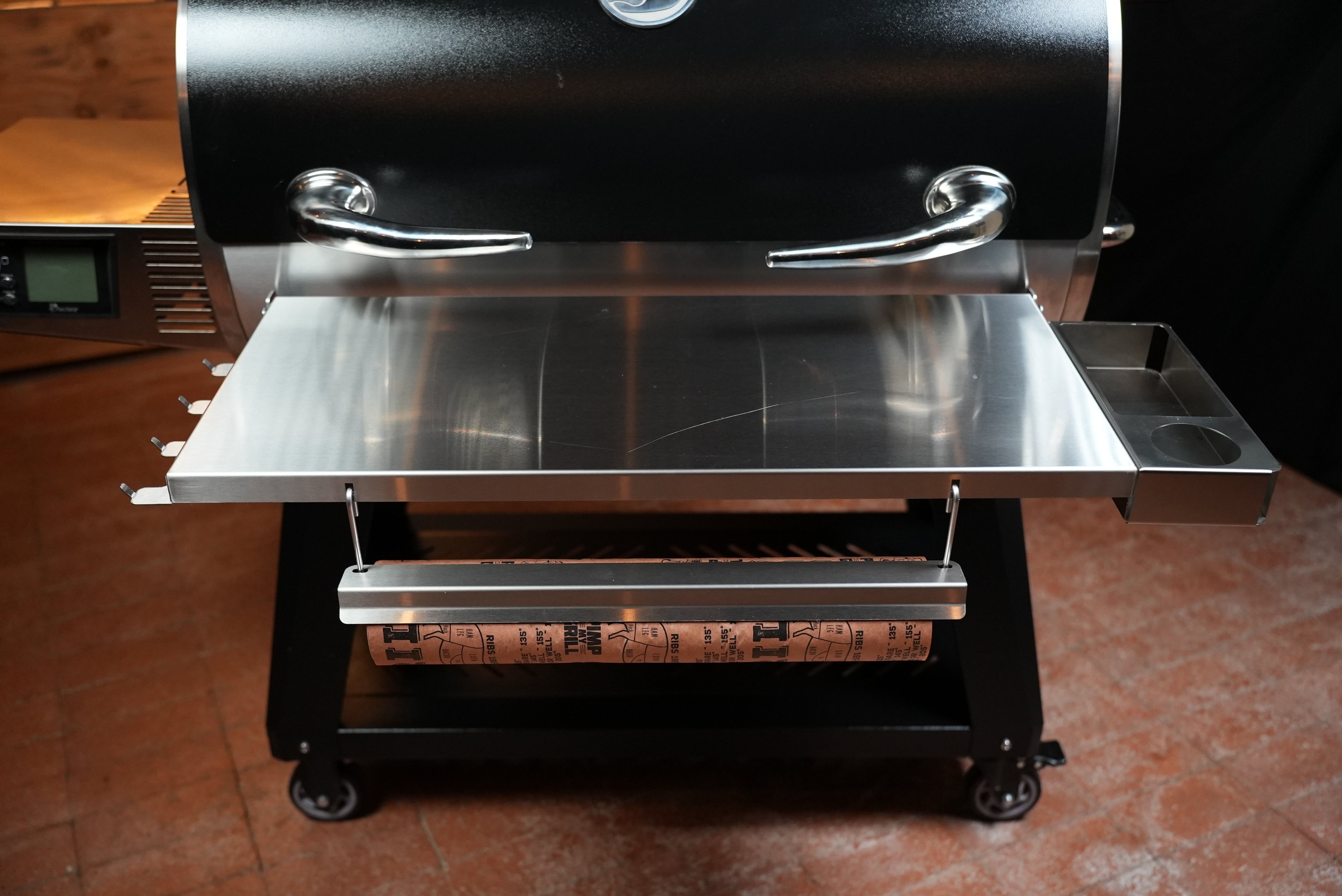 Tactical Stainless Folding Front Shelf for RecTeq Flagship 1100.