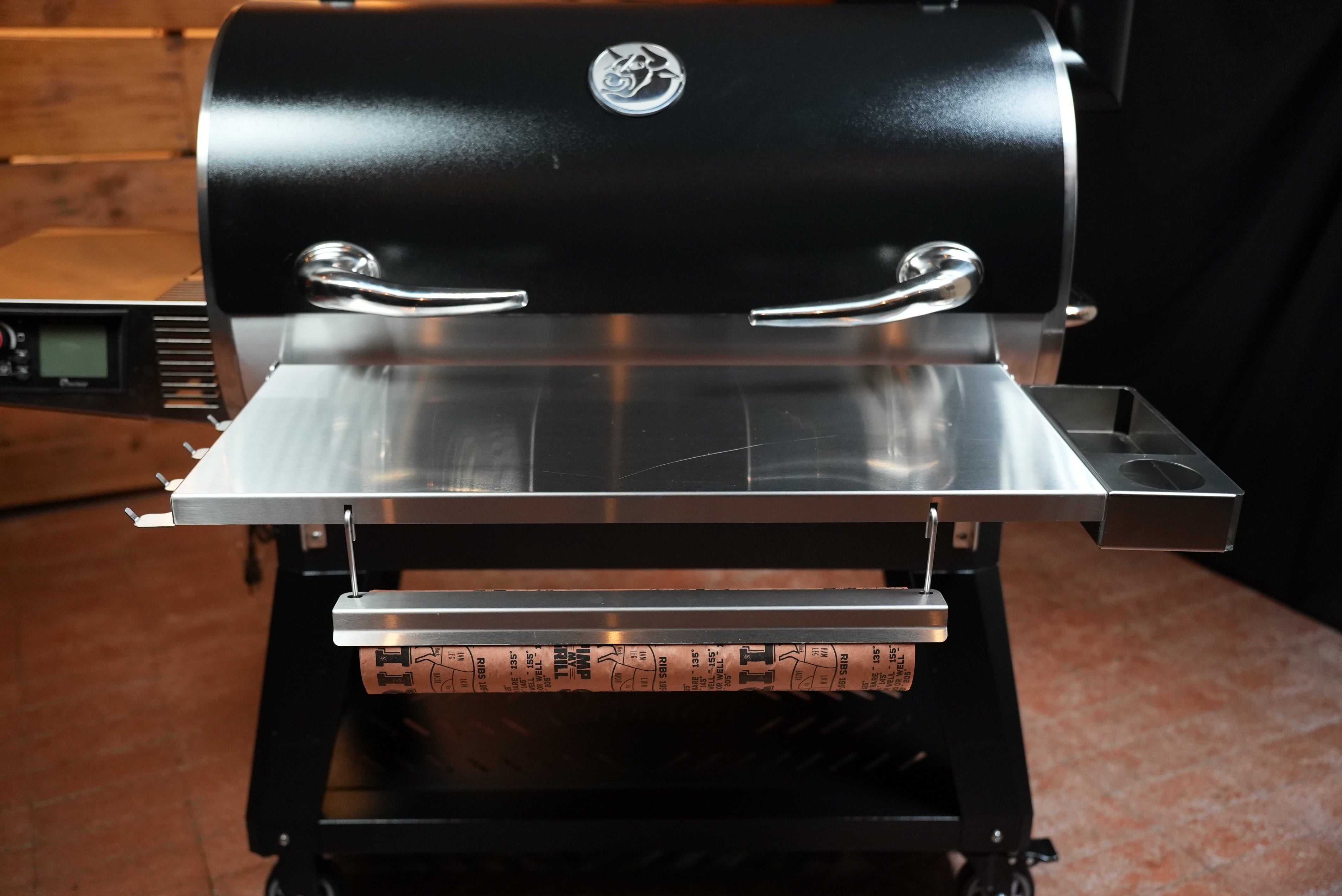 Tactical Stainless Folding Front Shelf for RecTeq Flagship 1100.