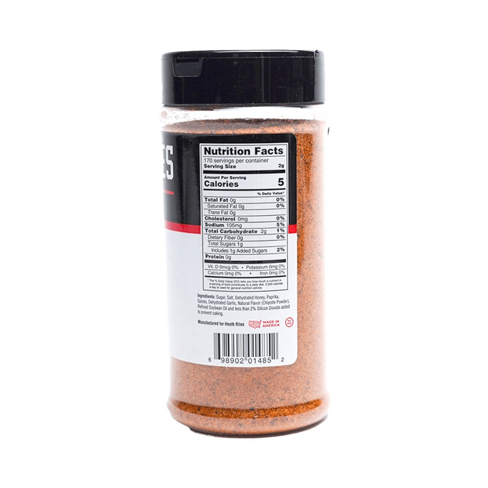 Heath Riles Honey Chipotle Rub Shaker, 16 oz..