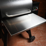 Tactical Stainless Folding Front Shelf for Traeger Pro 22 / Pro 575 / Redland / Ironwood 650.