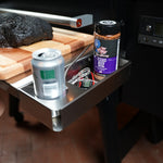 Tactical Stainless Folding Front Shelf for Traeger Pro 22 / Pro 575 / Redland / Ironwood 650.