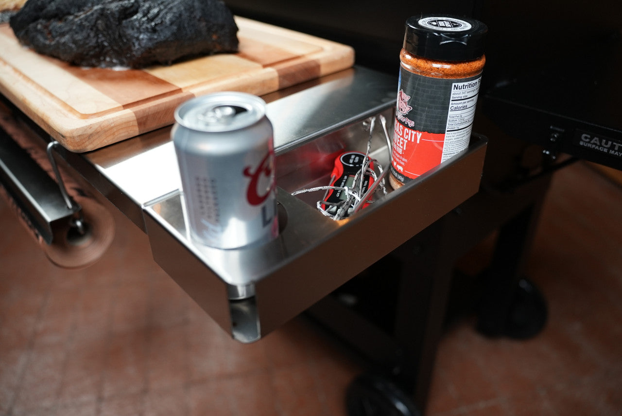 Tactical Stainless Folding Front Shelf for GMG Peak 2.0.