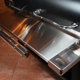 Tactical Stainless Folding Front Shelf for Recteq Backyard Beast 1000 & 1200, Flagship XL 1400, DualFire 1200.