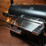 Tactical Stainless Folding Front Shelf for Recteq Backyard Beast 1000 & 1200, Flagship XL 1400, DualFire 1200.