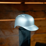 Baseball Batting Helmet BBQ Smoke Stack Chimney Cap - Silver.