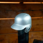 Baseball Batting Helmet BBQ Smoke Stack Chimney Cap - Silver.