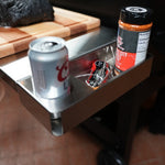 Tactical Stainless Folding Front Shelf for Camp Chef Woodwind 36 / Pro 36 / CL 36.