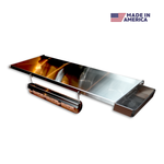 Tactical Stainless Folding Front Shelf for Recteq Backyard Beast 1000 & 1200, Flagship XL 1400, DualFire 1200.