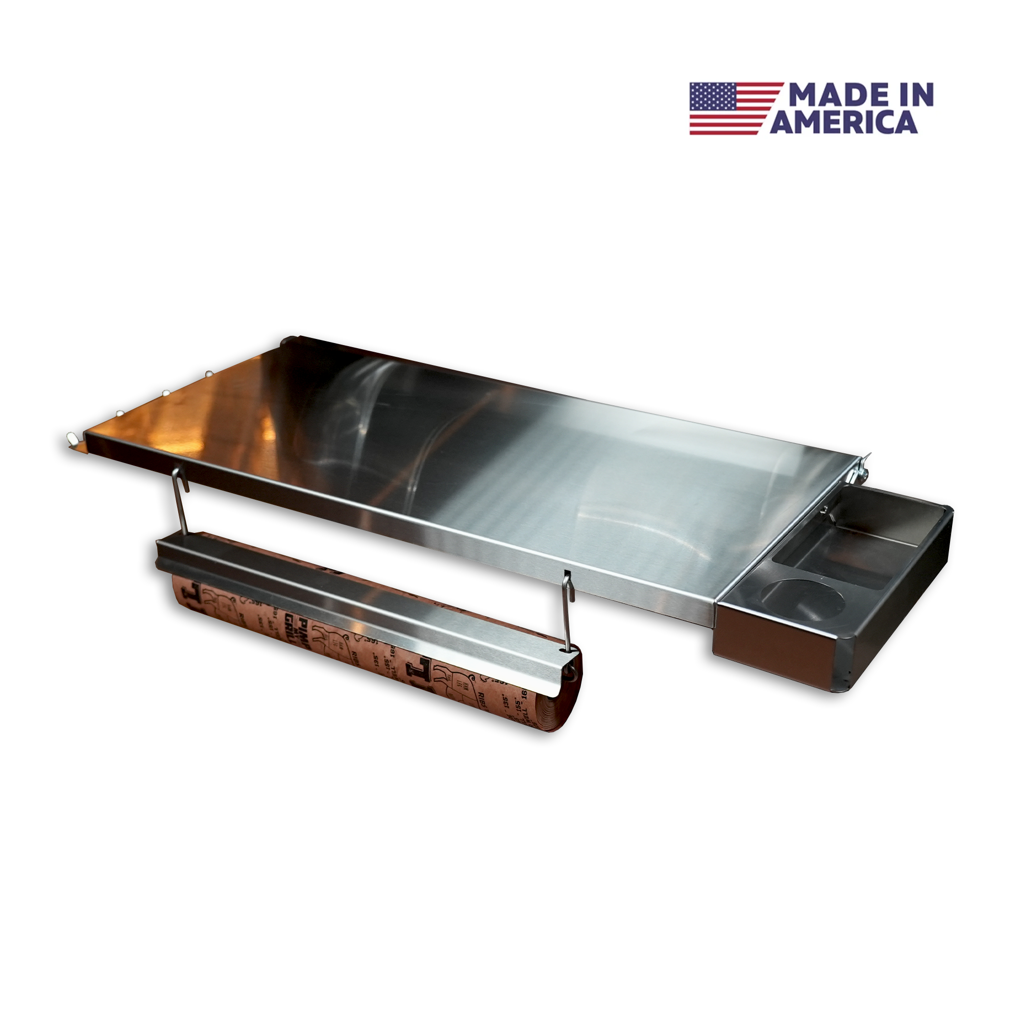 Tactical Stainless Folding Front Shelf for RecTeq Flagship 1100.