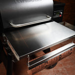 Tactical Stainless Folding Front Shelf for Traeger Pro 22 / Pro 575 / Redland / Ironwood 650.