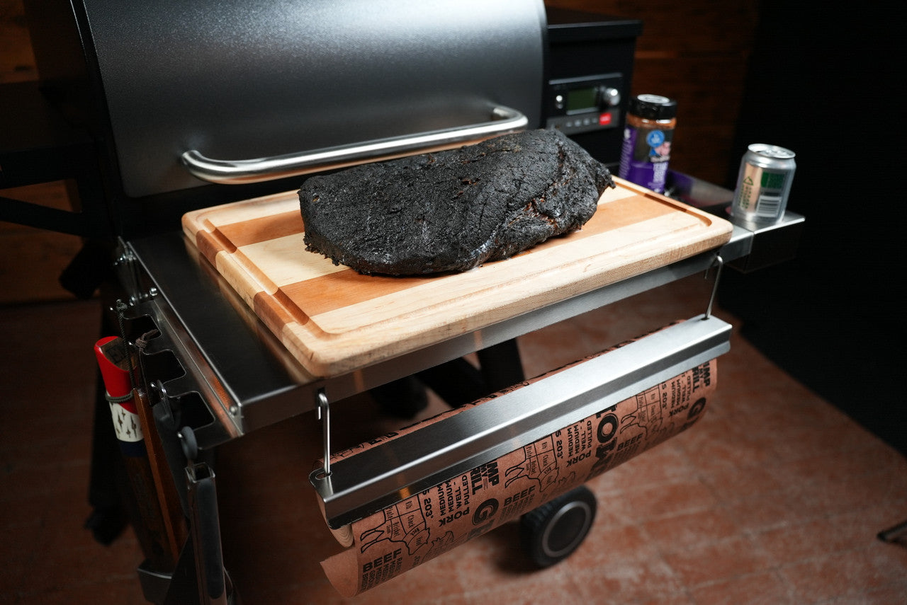 Tactical Stainless Folding Front Shelf for Traeger Pro 22 / Pro 575 / Redland / Ironwood 650.