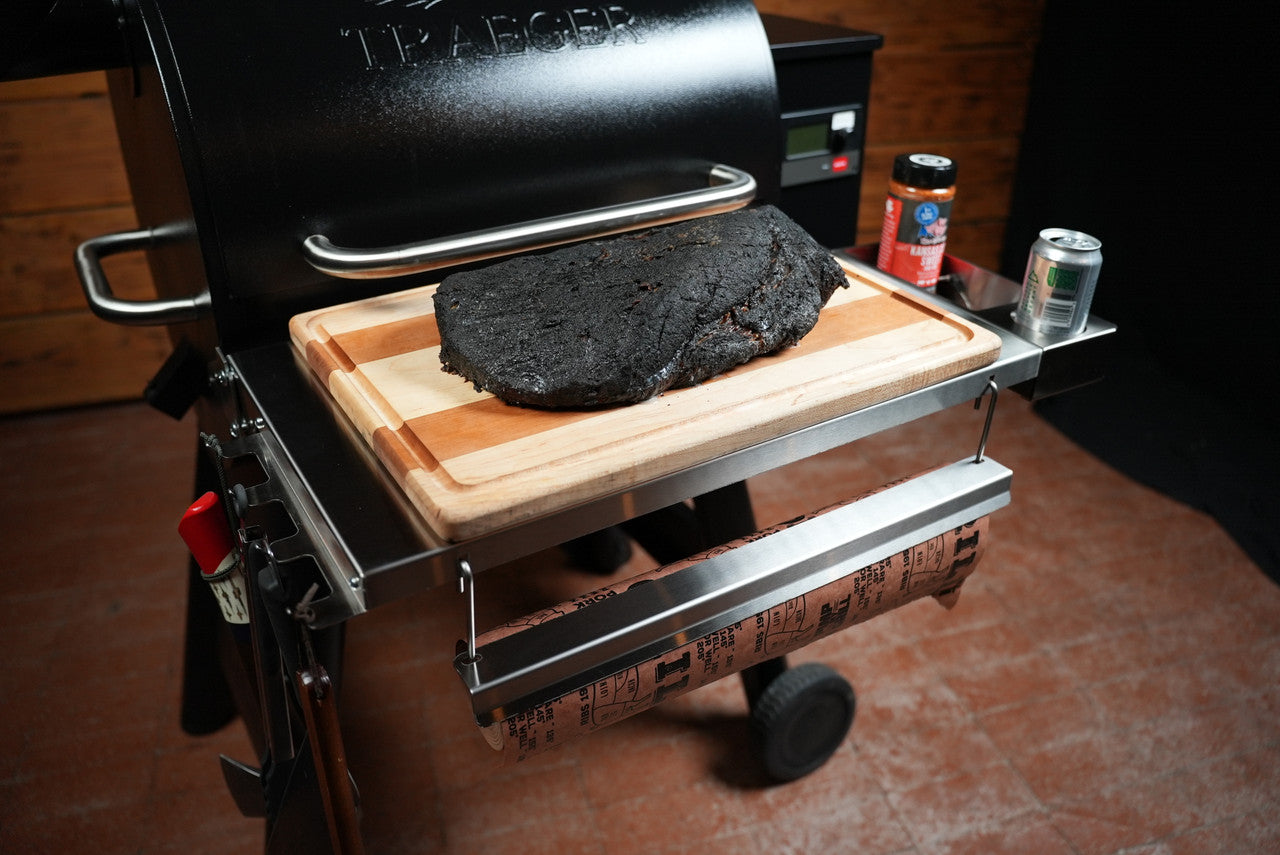 Tactical Stainless Folding Front Shelf for Traeger Pro 22 / Pro 575 / Redland / Ironwood 650.