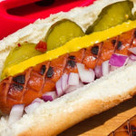 SLOTDOG® Hot Dog Slicing Tool.