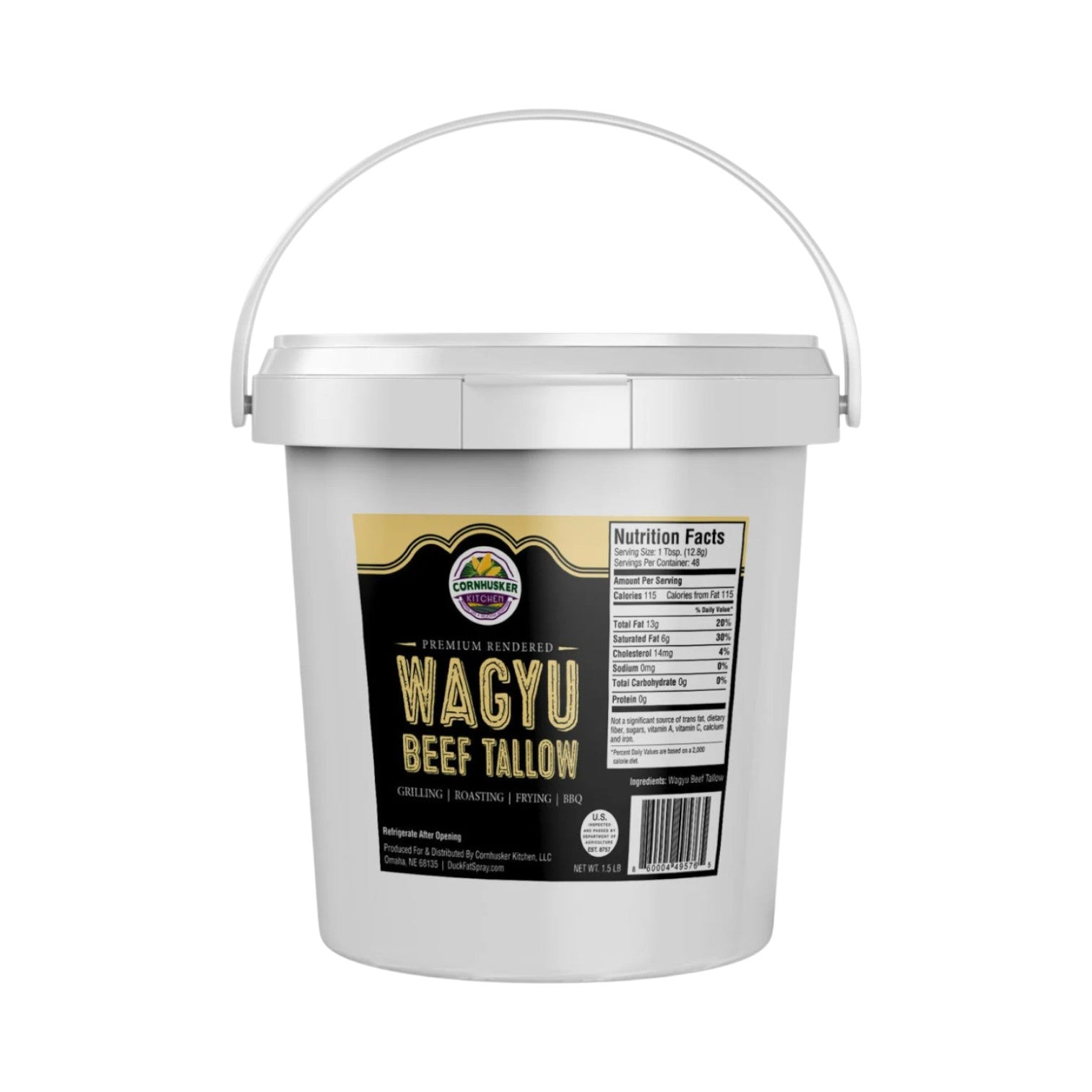 Premium Rendered Wagyu Beef Tallow Tub (1.5lb).