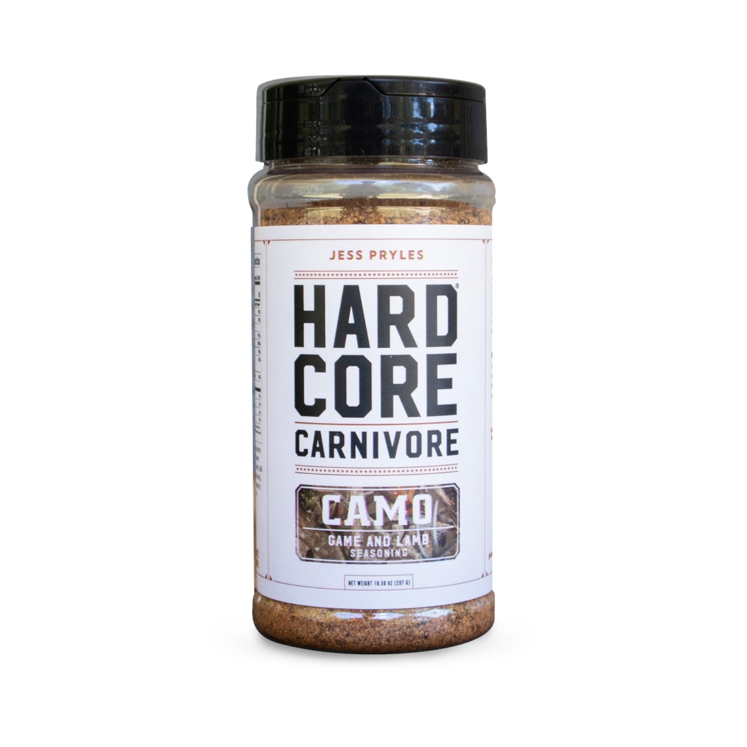 Hardcore Carnivore: CAMO shaker jar.