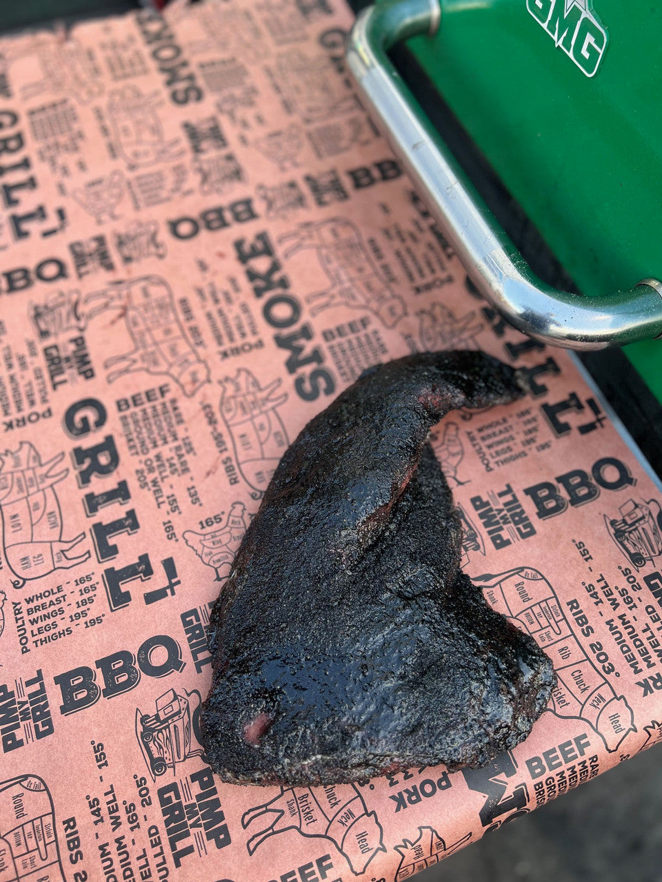 Pink Butcher Paper w/Temps & Butcher Maps 18in x 175ft.