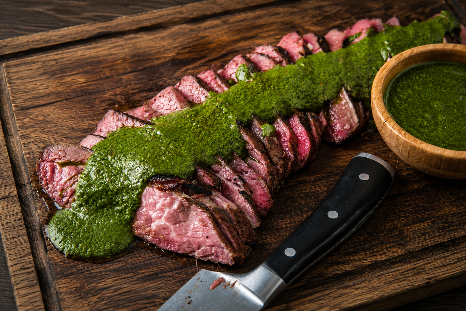 Reverse Seared Tri-Tip with Chimichurri
